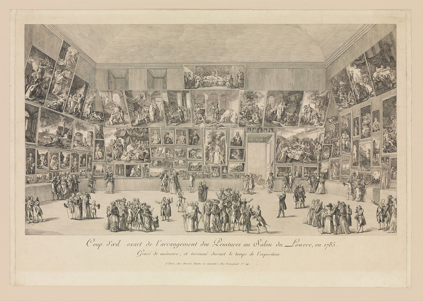 Pietro Martini's engraving of the 1785 Salon